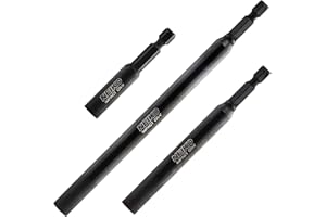 NEIKO 11403A Magnetic Bit Holder Set | 3 Pieces - 2-3/8, 4, and 6| Premium Cr-V Steel | 1/4" Hex Shank Design