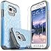 STARSHOP Galaxy S6 Active Case, [Not Fit Galaxy S6] [Shock Absorption] Dual Layers Impact Advanced Protective Cover with [Premium HD Screen Protector Included](Light Blue Lace)