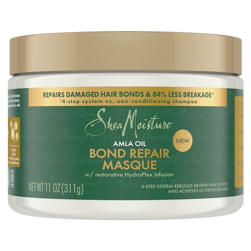 SHEAMOISTURE BOND REPAIR MASQUE AMLA OIL TO STRENGTHEN AND MOISTURIZE HAIR WITH RESTORATIVE HYDROPLEX INFUSION 11 OZ