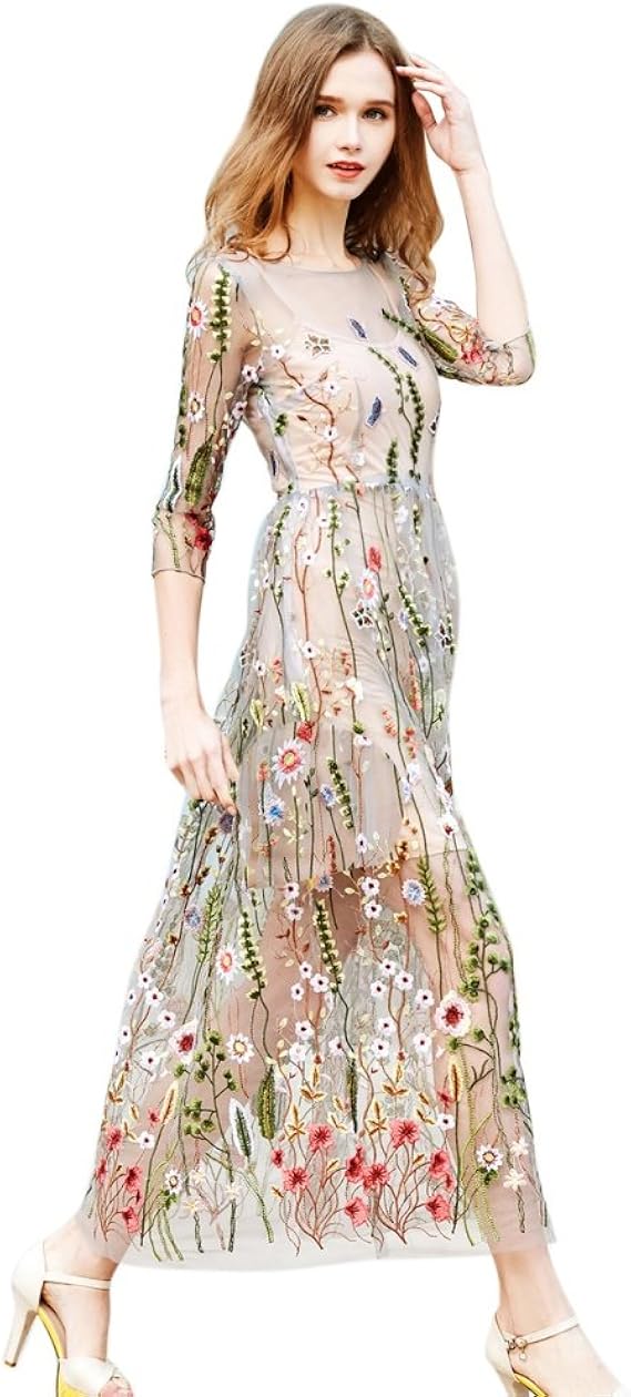 beige cocktail dress