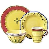 Pfaltzgraff Pistoulet Red 16 Piece Dinnerware Set, Service for 4