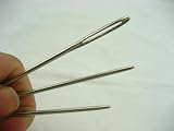 VOMONO 5pcs Large Eye 7cm Metal Blunt Wool Knitting Needles 2mm Dia view 4