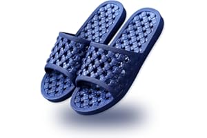 AYYDMY Quick Drying Shower Slippers for Women Men, Non Slip House Shoes Cushioned Thick Sole Bathroom Sandals Indoor Outdoor Soft Platform Sandals for Living Room, Shower, Pool, Beach, SPA, Gym