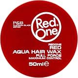 Redone Hair Styling Aqua Wax Red 50ml Travel Edge Control Ultra Hold Strawberry view 1