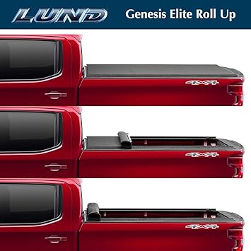 Amazon Com Lund Genesis Elite Roll Up Soft Roll Up Truck Bed Tonneau Cover 96872 Fits 2015 2020 Ford F 150 5 7 Bed 67 1 Automotive