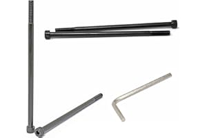 iexcell 4 Pcs M8 x 180mm Partially Threaded Thread Pitch 1.25 mm Alloy Steel 12.9 Grade Hex Socket Head Cap Screws Bolts Kit,