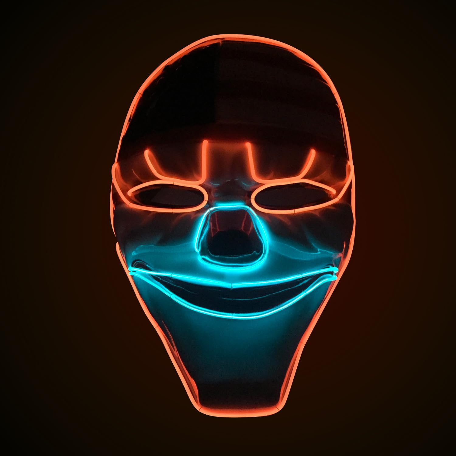 Original Cup | LED Lights Mask | Scary | Premium Quality | Rigide Plastic | 3 Modes | Neon Mask | Halloween โ image 1