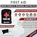 Ready First Aid Kit - Your Complete Personal Survival Kit With A Tactical Molle Strap On Back. A Compact 95 Piece Individual First Aid Kit For Traveling, Hiking, Camping, Hunting, Fishing, Sports