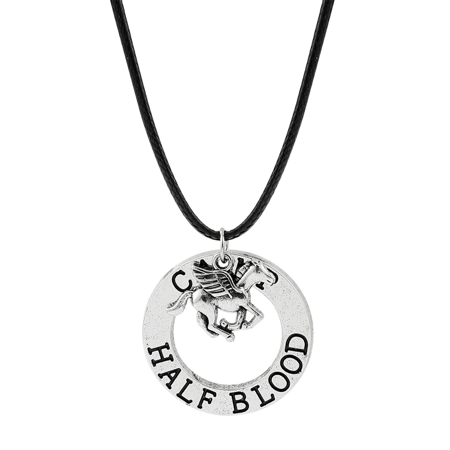 best presents Silver Plated The Last Olympian Camp Pegasus Zeus Engraved Half Blood Percy Jackson Pendant Necklace