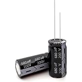 XUGERIP 2 PCS 200V 680UF Electrolytic Capacitor, High Frequency Aluminum Electrolytic Capacitors for Refrigerator, TV, LCD Monitor
