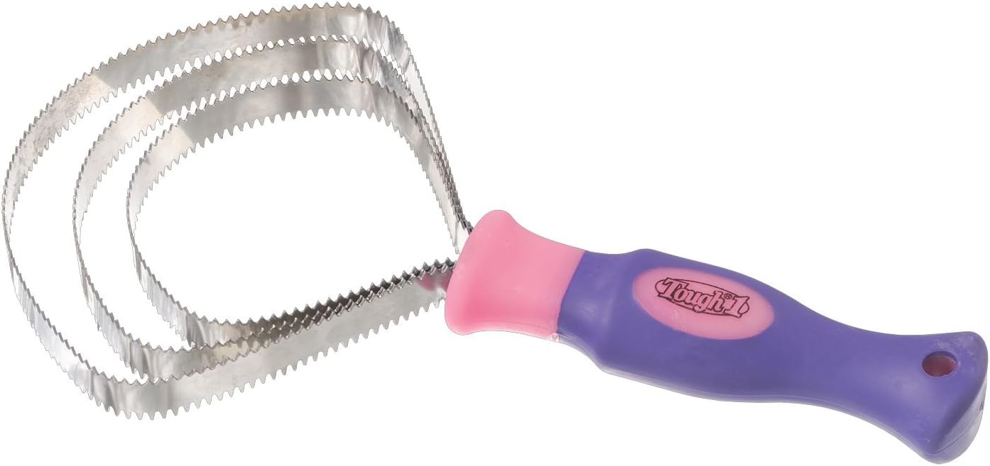 Curry Combs EquiStar Spring Steel Curry Comb Double Sided Shedding