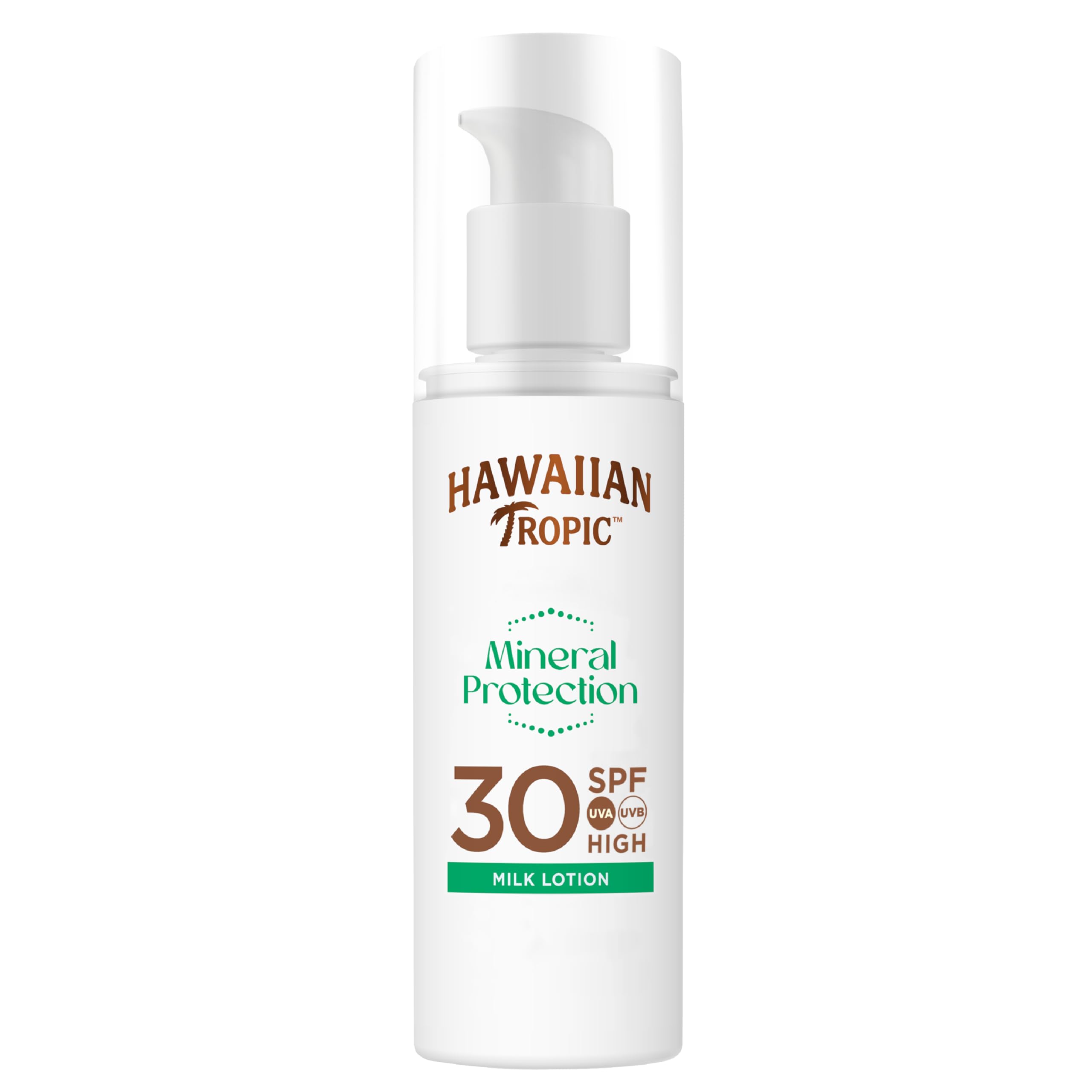 Hawaiian Tropic - Mineral Protection Sunscreen SPF 30 UVA + UVB Protection, 100 ml, Zinc Oxide Filters, Water Resistant, Vegan