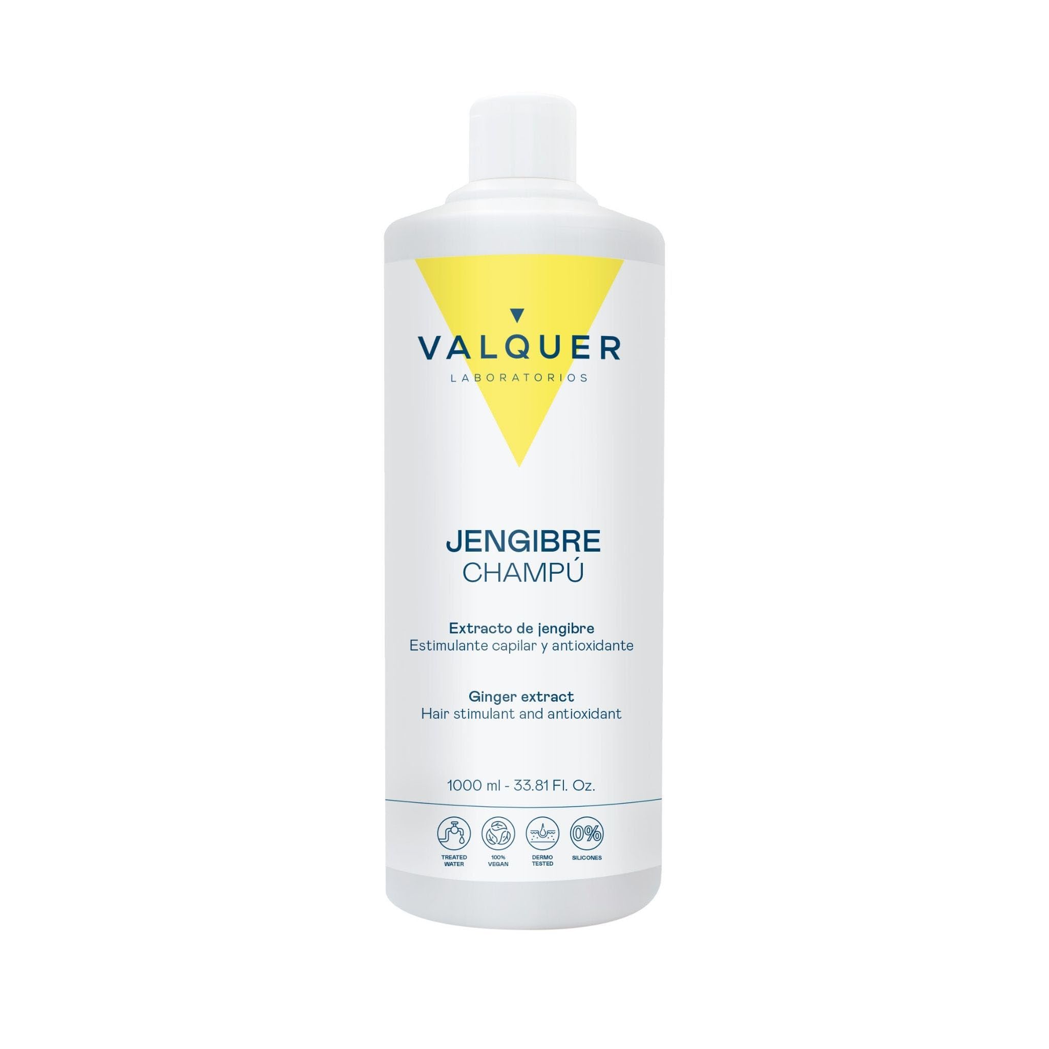 Cuidados Ginger Strong Ginger Shampoo, Hair Stimulant, Anti-Dandruff, Antioxidant, with Panthenol, All Hair Types, Single, 1 Litre