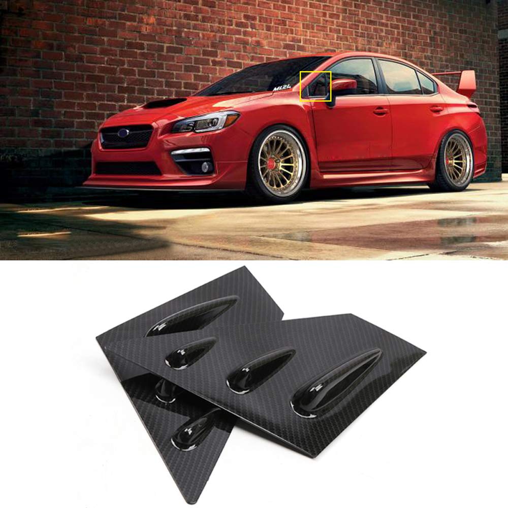 Yuzhongtian 15 For Subaru Wrx Sti Window Scoop Louvers Cover Abs 2pcs Carbon Fiber Style Buy Online In Moldova At Moldova Desertcart Com Productid