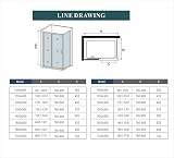 Xinyang 1200x800mm Sliding Shower Enclosure 5mm Safety Glass Bathroom Cubicle view 6