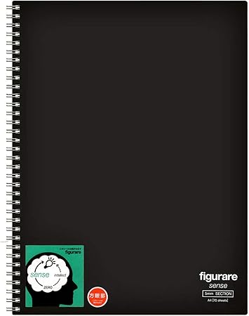 Amazon アピカ ツインリングノート フィグラーレ センス 方眼罫 Sw150s Bk 黒 文房具 オフィス用品 文房具 オフィス用品