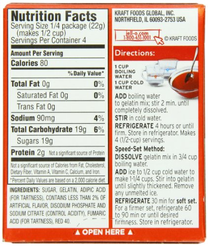JELL-O Strawberry Gelatin Mix (Pack of 24) - Image 4