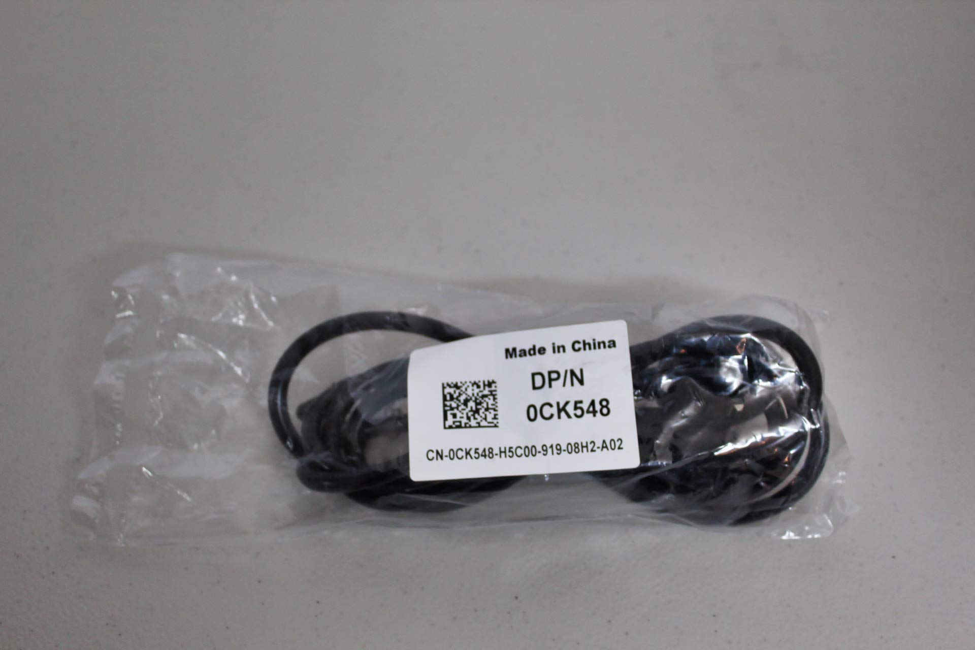 Dell 016583 16583 UK 3 Pin Plug Power Cord Black to IEC C13 Plug Kettle Style Lead Cable 1.8m Metre