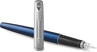 Parker Jotter Fountain Pen Royal Blue Medium Nib Gift Box
