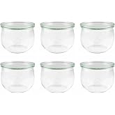 Weck Round Rim Tulip Jar, 580 ml, One Size