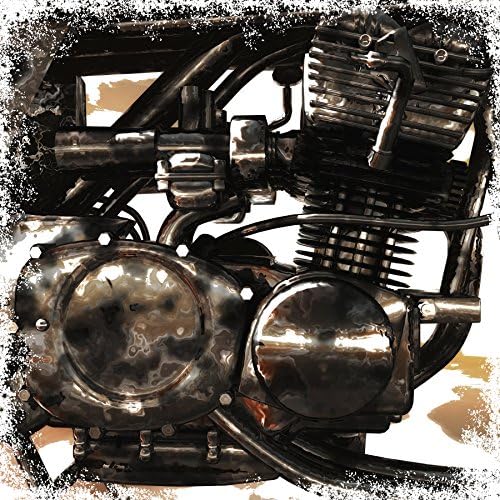 Cool Motorcycle Engine Fine Art Print