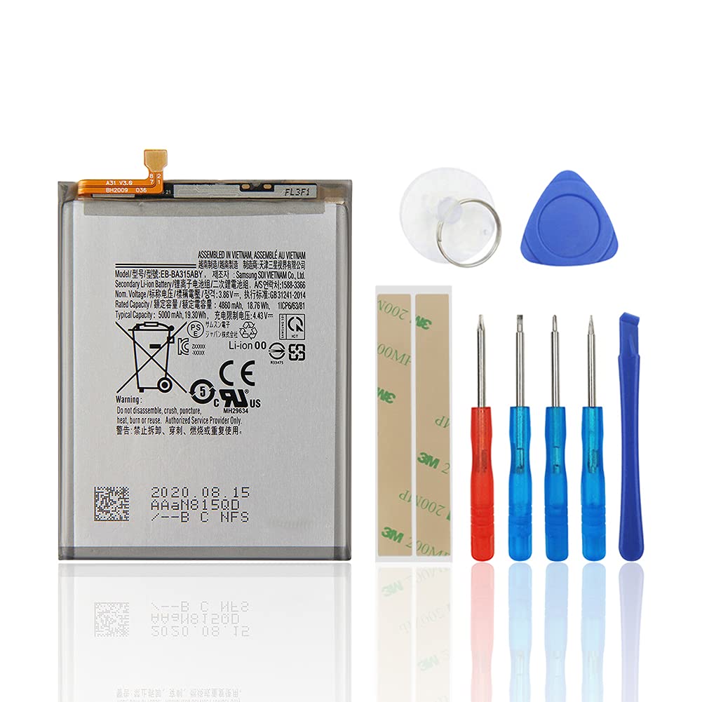Photo 1 of SwarKing Replacement Battery Compatible with EB-BA315ABY Samsung Galaxy A31 SM-A315F SM-A315F/DS SM-A315G/DS SM-A315G with Toolkit