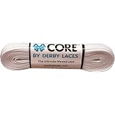 Derby Laces CORE Narrow 6mm Waxed Lace for Figure Skates, Roller Skates, Boots, and Regular Shoes