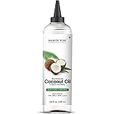 Majestic Pure Fractionated Coconut Oil - Relaxing Massage Oil, Liquid Carrier Oil for Diluting Essential Oils - Skin, Lip, Bo