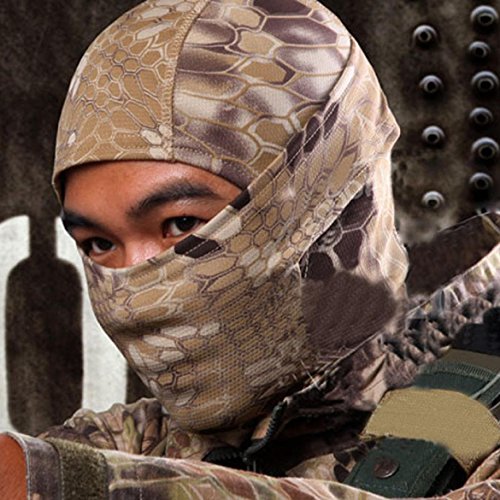 Susenstone 1PC Army Cycling Motorcycle Cap Hats Full Face Mask (Khaki) - Thumbnail 2