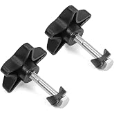 Yasdyri Rollator Walker Replacement Knobs for Wheels 2 PCS | Rollator Parts Knobs Drive with M6 Track Bolt Set