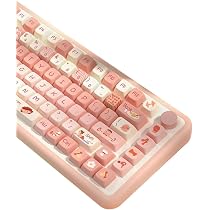 Amazon.com: daixiahu Cute cat Theme keycaps 158 Key PBT keycaps ...