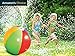 Yeslike Splash and Spray Ball, 30in-Diameter Inflatable Sprinkler Water Ball Outdoor Fun Toy for Hot Summer Swimming Party Beach Pool Play (Colorful)