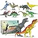 Dinosaur Toys Toy Dinosaurs [18 ITEMS SUPER SET] [USA SELLER] Boys Girls Kids - 3 4 5 + Year Old Age Gift Jurassic Age Park Large Big 2 T Rex, Spinosaurus, Raptor, Egg, Book, Stickers, Playset (6