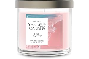 Yankee Candle Small Tumbler Scented Candle with up to 40 Hour Burn Time, Premium Plant Wax Blend for Consistent Burn, 4.3 oz Tumbler Candle with Room Filling Fragrance, Pink Sands