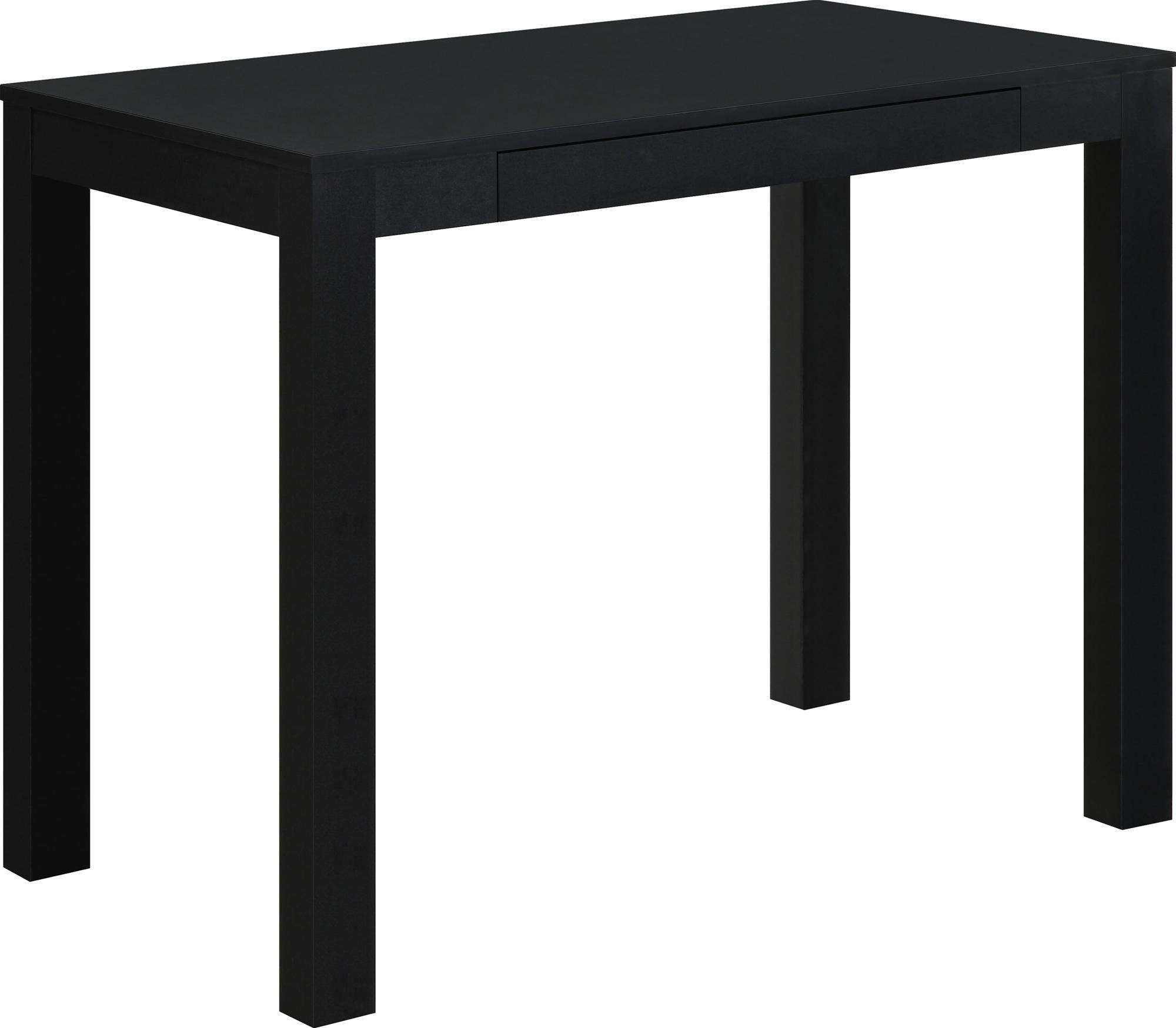 Ameriwood Home Parsons Desk with Drawer, Black Buy Online in United