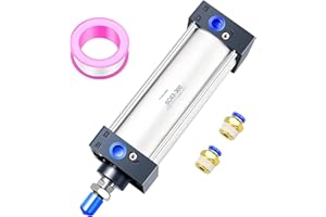 TAILONZ PNEUMATIC Air Cylinder SC 63 X 300 Bore: 2 1/2 inch, Stroke: 12 inch, Screwed Piston Rod Dual Action