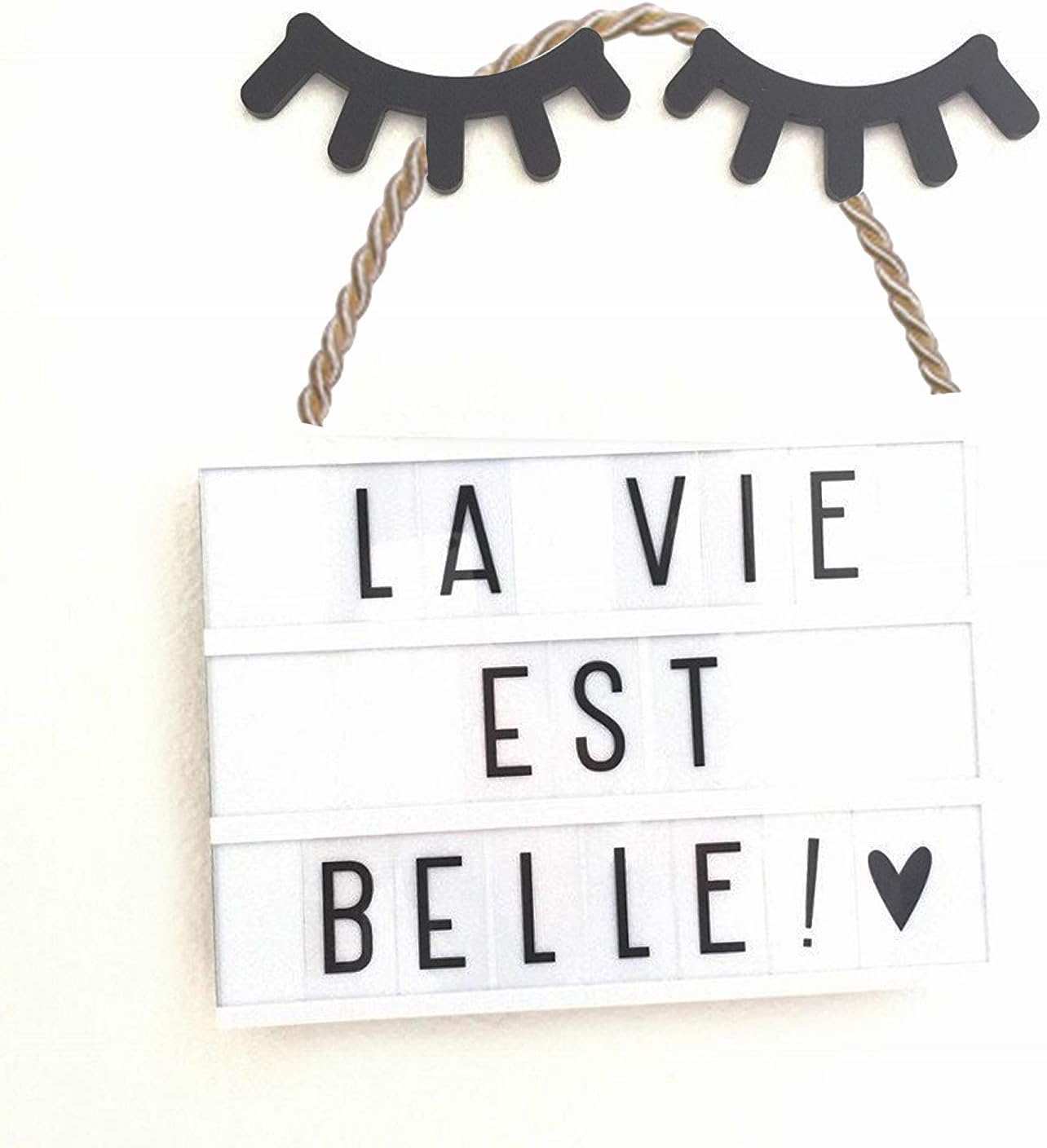Liushuliang 1 Pair Wooden Eyelash Wall Decoration Sleepy Eyes Wall Decor Nursery Baby Room Kids Bedroom Wall Art