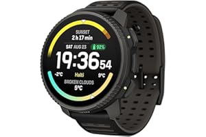 SUUNTO Vertical 2 GPS Sport Watch, Bright 1.5” AMOLED Touchscreen, LED Flashlight, 20-Day Battery Life, Offline Maps, Training Metrics & Recovery Insights, Dual-GNSS, 115+ Sport Modes, Black Titanium