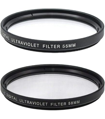 Filtre UV 58 Mm Pig Fer Pro - Verre Multicouche, Cadre Fin Anodisé - Protection Objectif (Canon 18-55mm, Etc.)