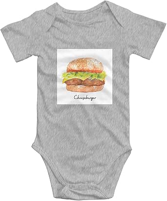Download Amazon.com: Hand Drawn Watercolor Cheeseburger Baby ...