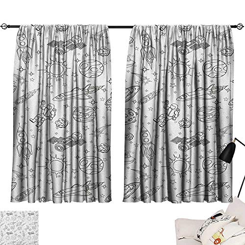 Josepsh Boys Modes Darkening Curtains Doodle Solar System