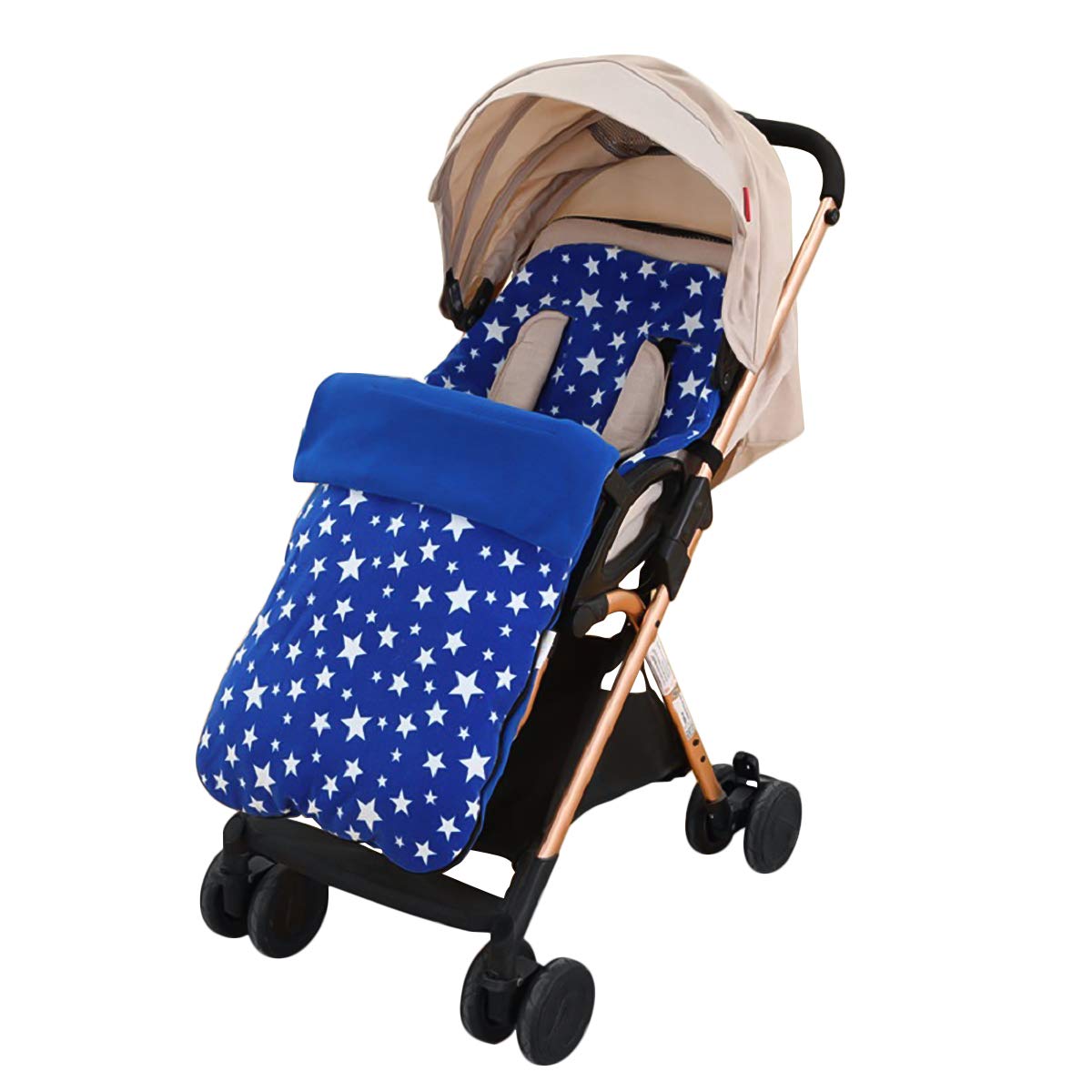 SONARIN Universal Premium Pushchair Footmuff,Cosy Toes Fleece Lined Universal Fitting for Pushchairs Strollers Prams Buggy(Blue)