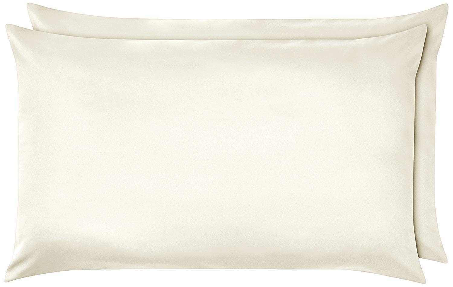 CreationSmart 100% Egyptian Cotton 40CM/16 Extra Deep Fitted Sheets (Cream/Ivory, PillowCase Pair)