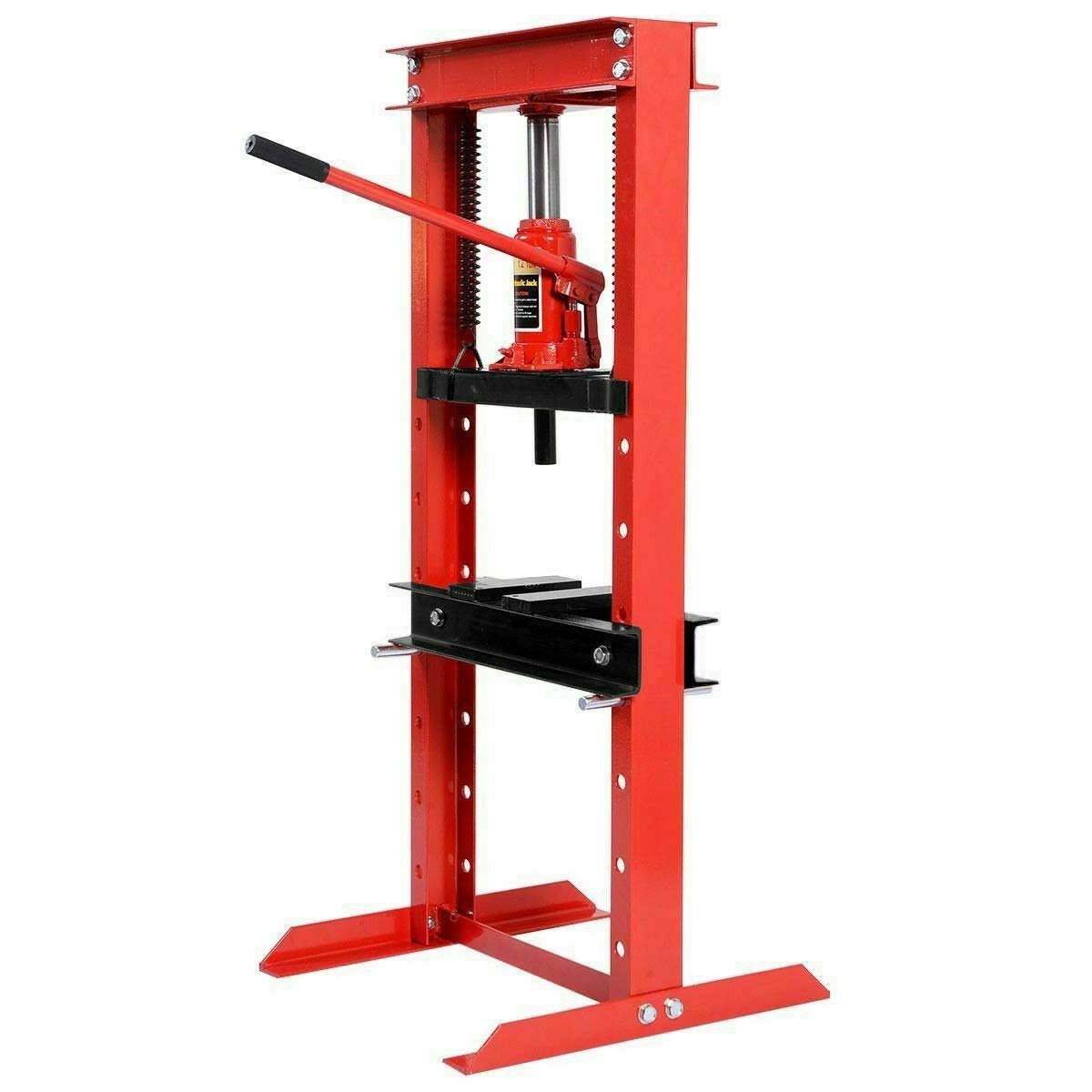Goplus 12 Ton Hydraulic Floor Shop Press HFrame w/Heavy Duty Steel