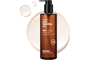 Hanskin BHA Pore Cleansing Oil, Gentle Blackhead Cleanser and Makeup Remover for Combination and Oily Skin, Korean Skincare [BHA/10.14 oz]