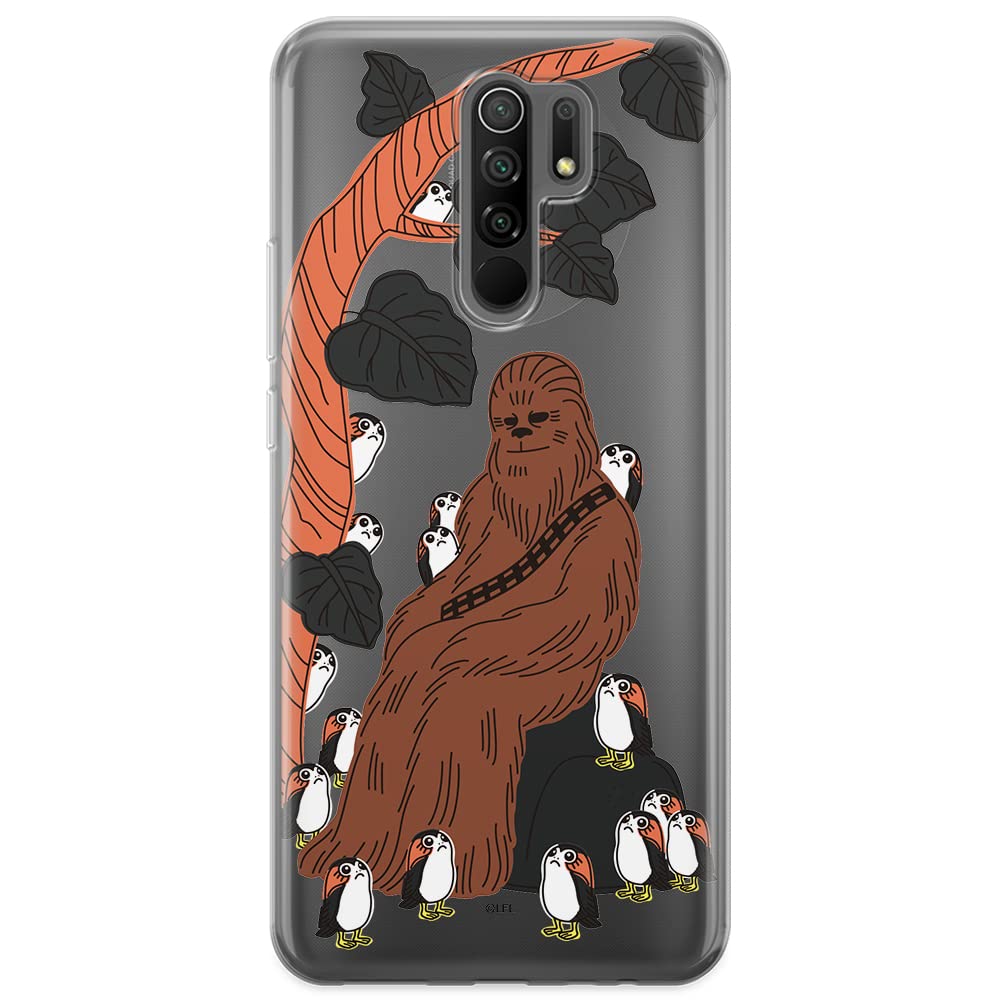 ERT GROUP mobile phone case for Xiaomi REDMI 9 original and officially Licensed Star Wars pattern Chewbacca 006 optimally adapted to the shape of the mobile phone, partially transparent