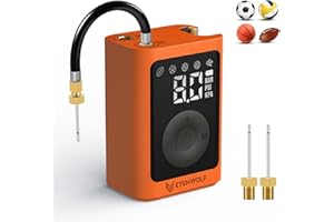 ETENWOLF P300 Plus Ball Pump, Electric Basketball Pump Inflation and Deflation, with 3200 mAh Rechargeable Battery, Air Pump for All Sports Balls