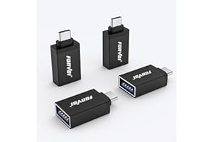 FONVOi USB C to USB Adapter [4-Park], USB Type C Male to USB 3.0 Female OTG Adapter Compatible with MacBook Pro,Chromebook,Pi