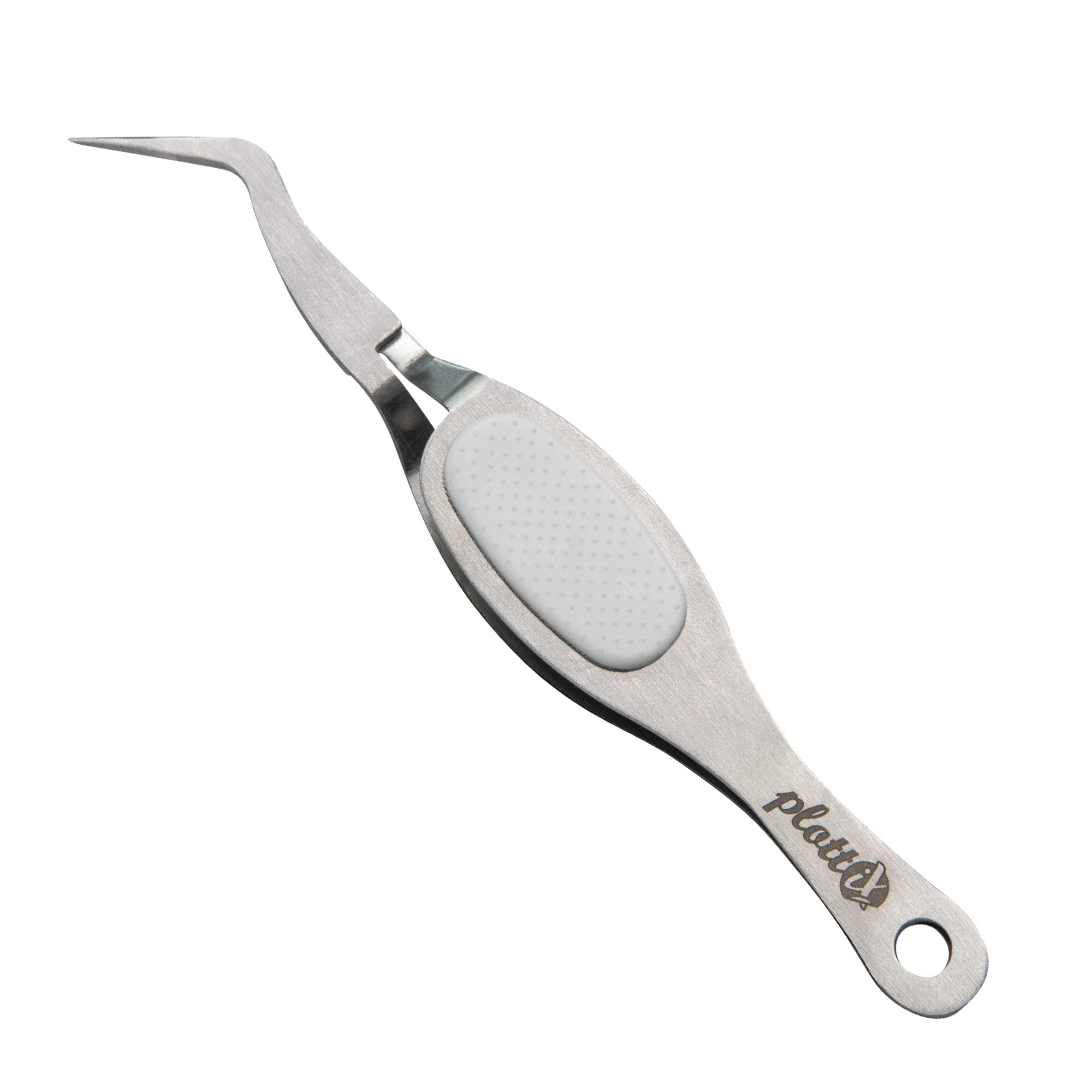 plottiX PL0103013 Precision Tweezers, Steel, White