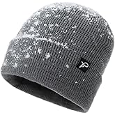 TOP-EX Dryknit™ Waterproof XL XXL Fleece Lined Fashion Oversized Winter Warm Cuffed Beanies Hats Mens
